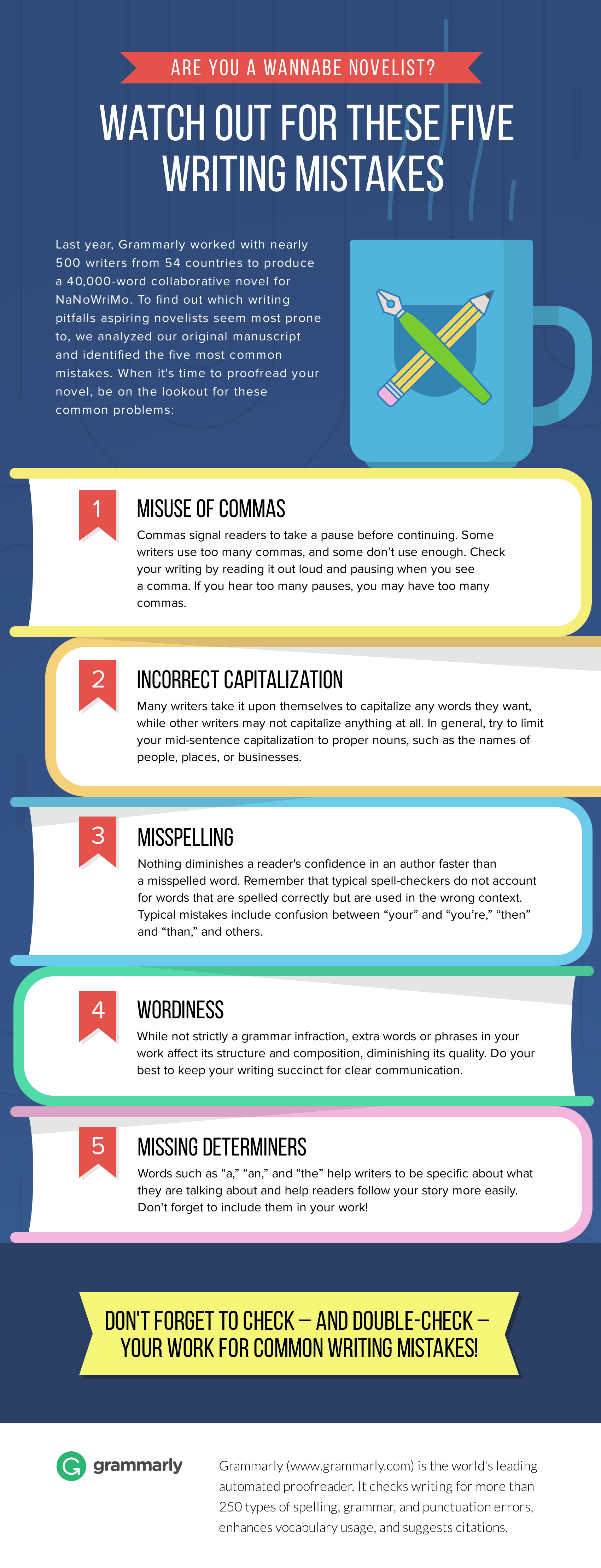 [Infographic] Top Five Writing (Grammar) Mistakes – Jessica Dall